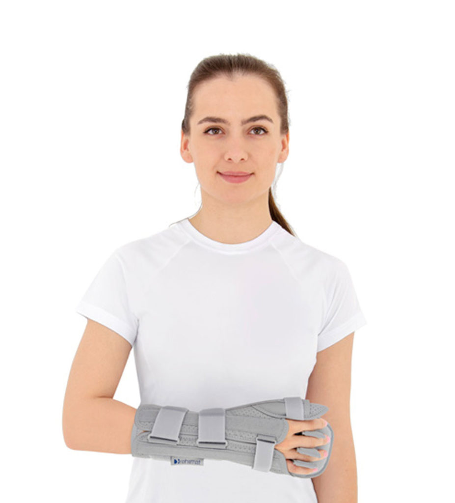 Long Open Hand and Forearm Brace with Thumb Abduction and Finger Seperation AM-OSN-L-02 - hero image